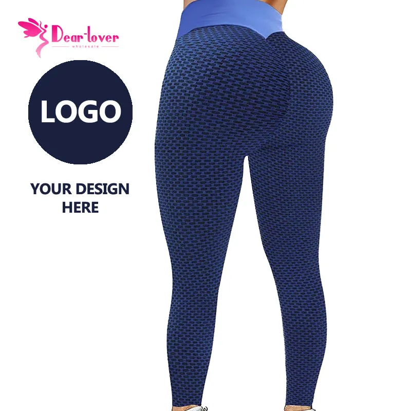 2023 Custom Logo Compression Bluk Black Fitness Gym Scrunch Butt Lifting High Waist Workout Yoga Tights Leggings For Women