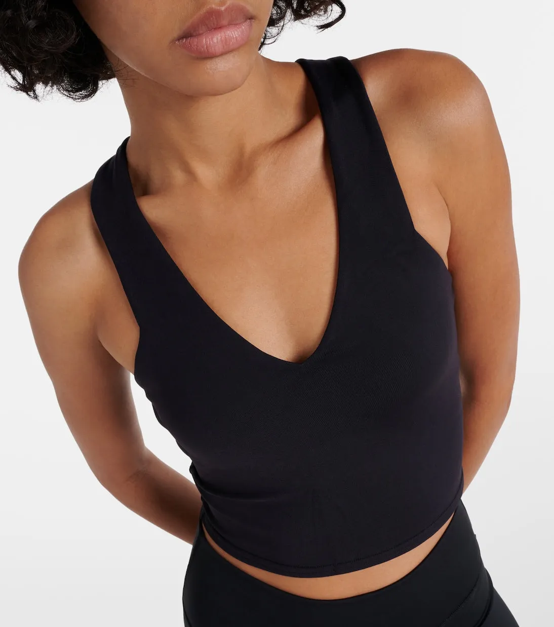 airbrush real Alo Yoga sports bra, black
