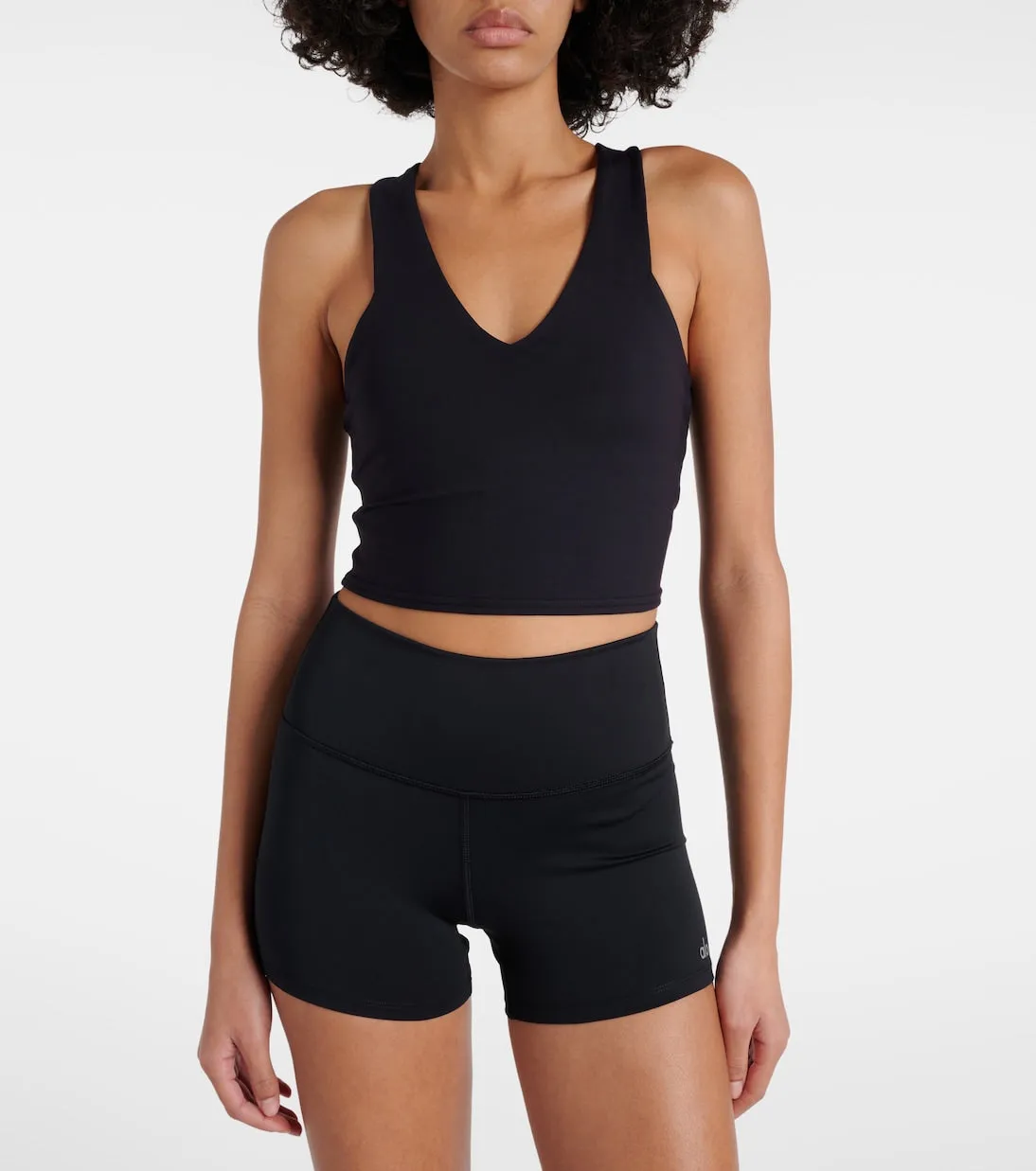 airbrush real Alo Yoga sports bra, black