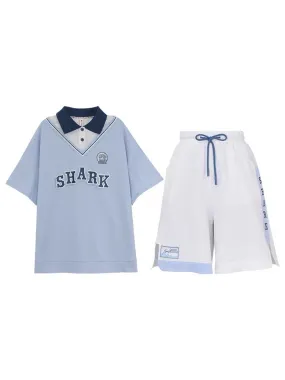 Angry Shark Polo & Shorts