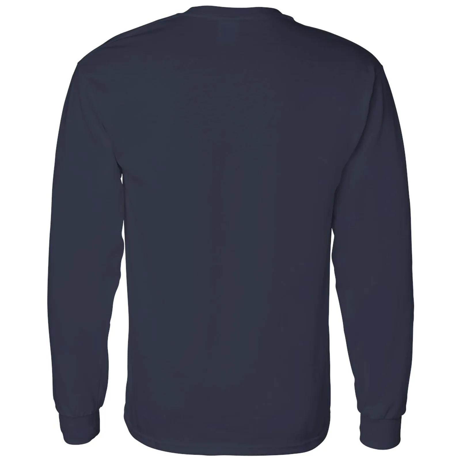 Arch Logo Basketball University of Michigan Basic Cotton Long Sleeve T Shirt - Navy