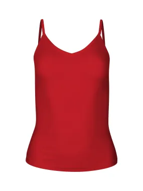 Bamboo Layering Singlet - Chili Pepper