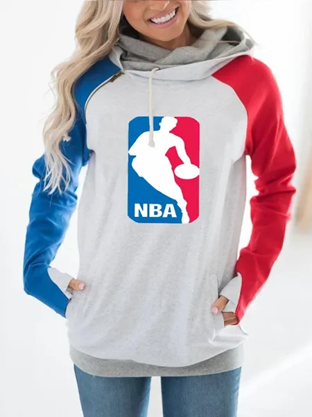 Basketball Love Colorblock Sweatshirt