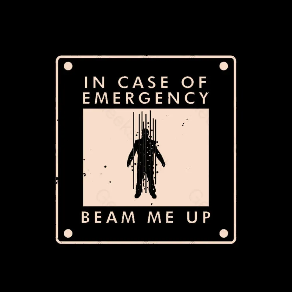 Beam Me Up In Case Of Emergency Nerd T-Shirt
