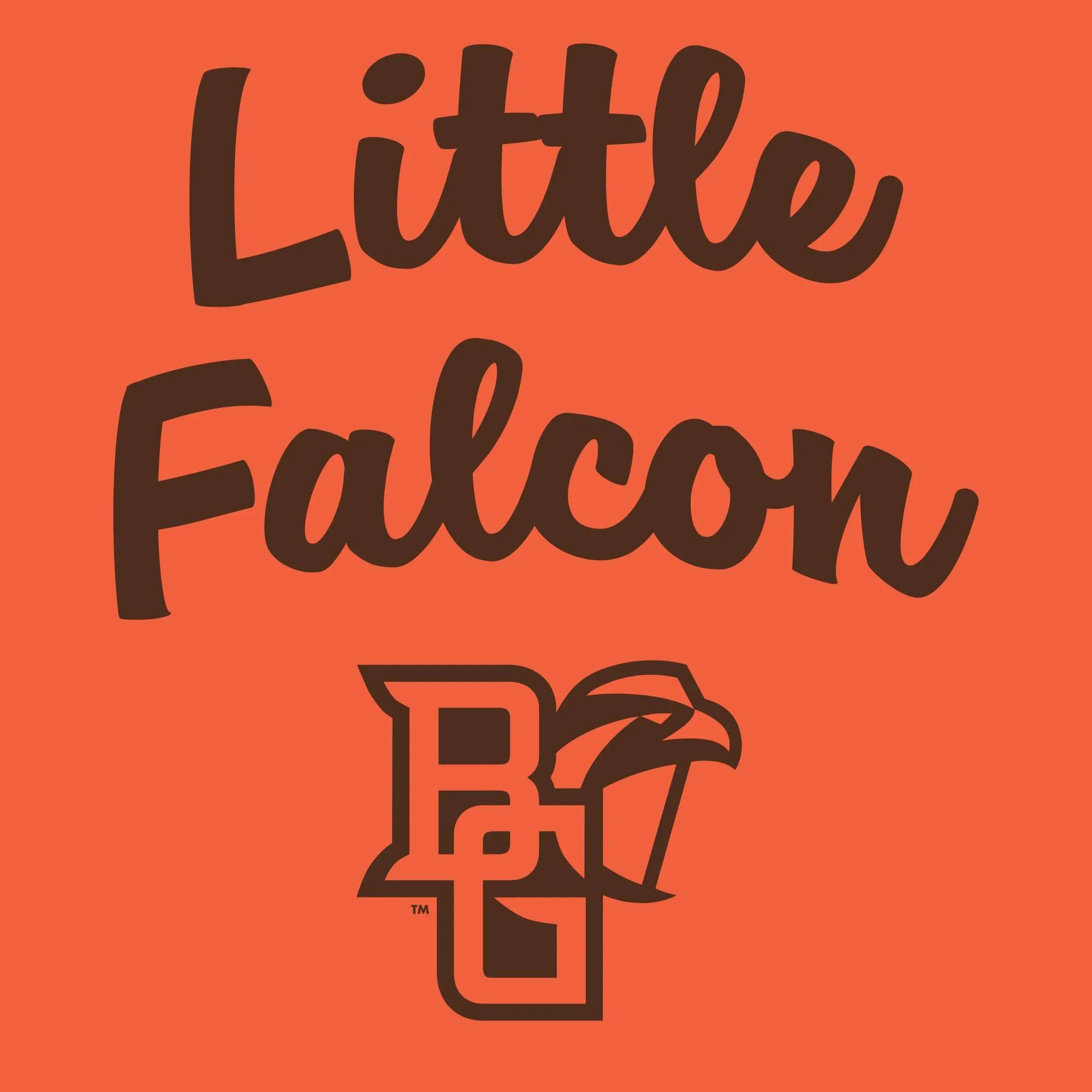 BGSU Little Falcon Toddler T-Shirt - Orange