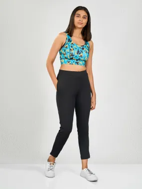 Black Solid PT Yoga Pants