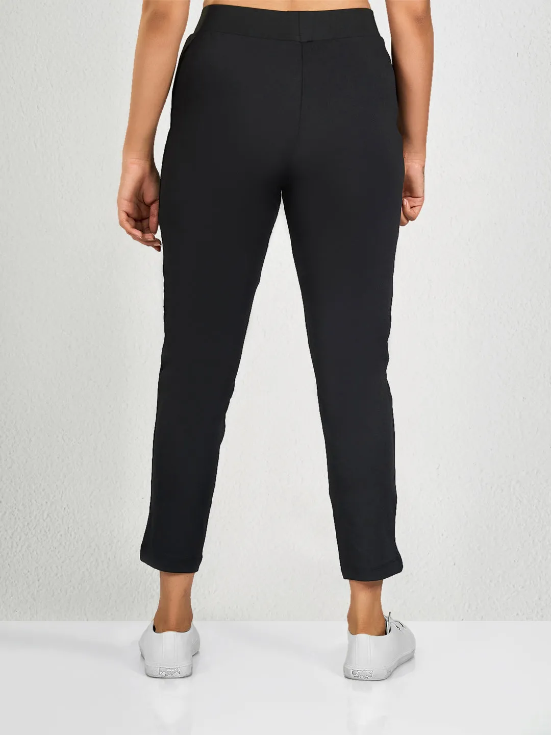 Black Solid PT Yoga Pants