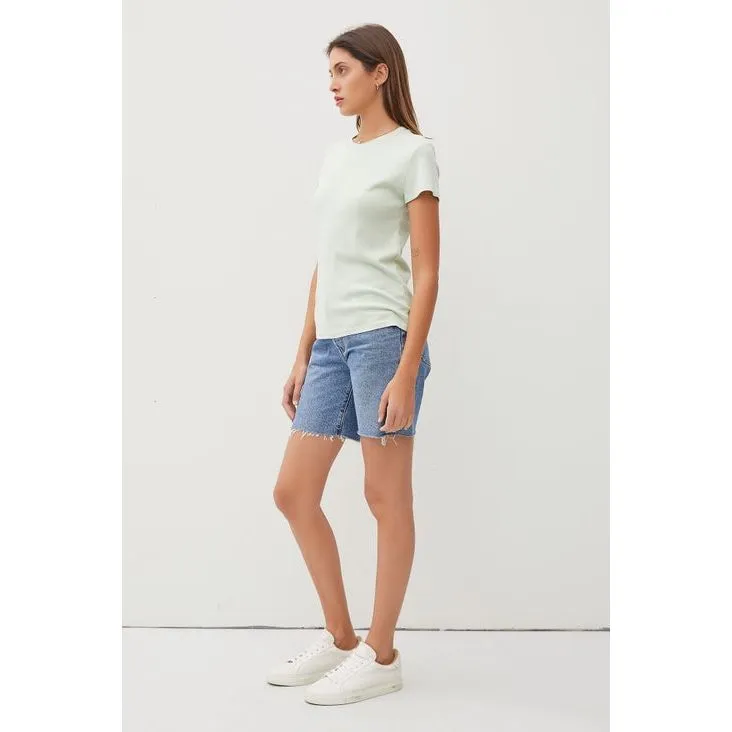 Classic Cotton Blend Crewneck T-Shirt