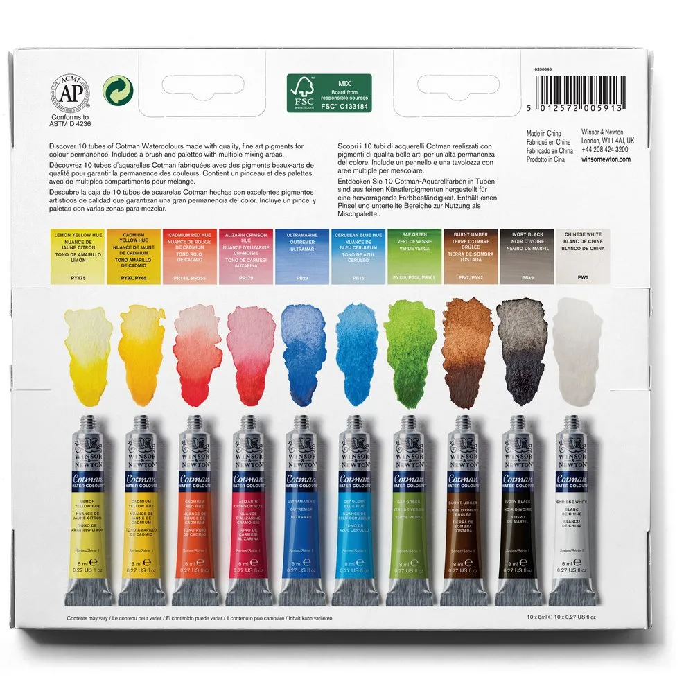 Cotman Watercolours Palette Set