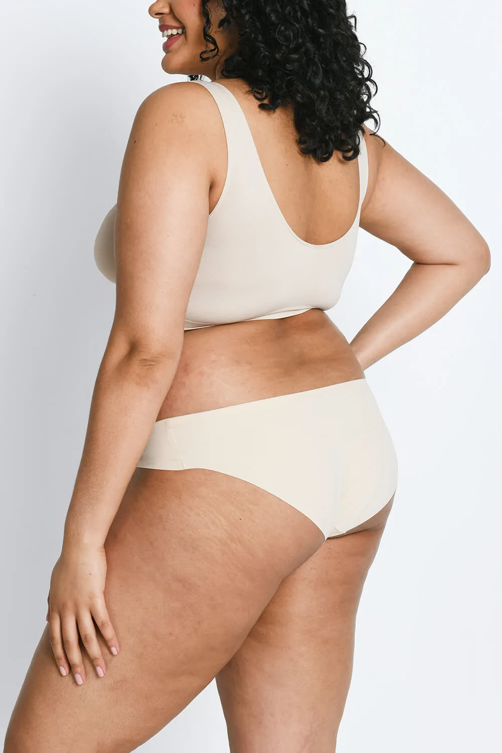Curve Seamless Brazilian Knickers 3 Pack - Beige