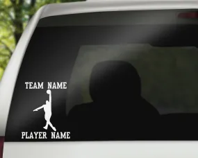 Custom Basketball Car Window Decal - Layup