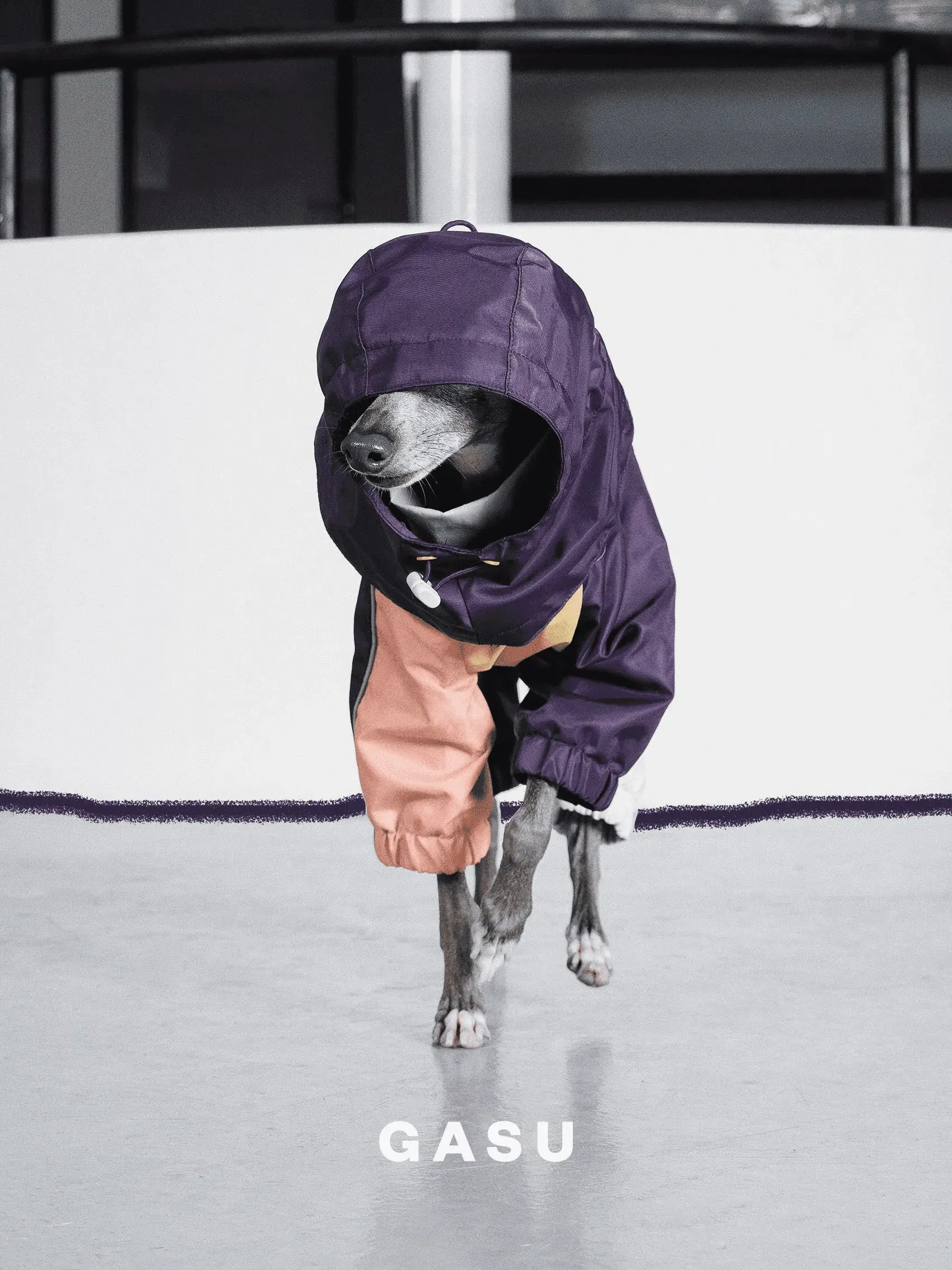 Detachable Snood | 4-Leg Dog Raincoat