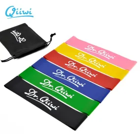 Dr.Qiiwi Elastic Resistance Bands Sets Gum Fitness Equipment Stretching Rubber Loop Band for Yoga Training Workout Exercise