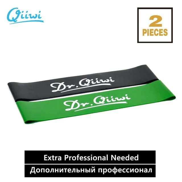 Dr.Qiiwi Elastic Resistance Bands Sets Gum Fitness Equipment Stretching Rubber Loop Band for Yoga Training Workout Exercise