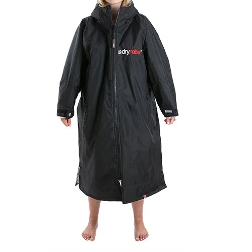 Dryrobe Advance Changing Robe Long Sleeved - Black / Grey