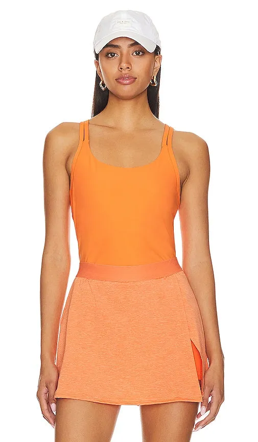 Eleven by Venus Williams Power Midi Tank in Tangerine