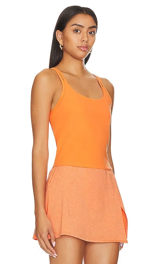Eleven by Venus Williams Power Midi Tank in Tangerine