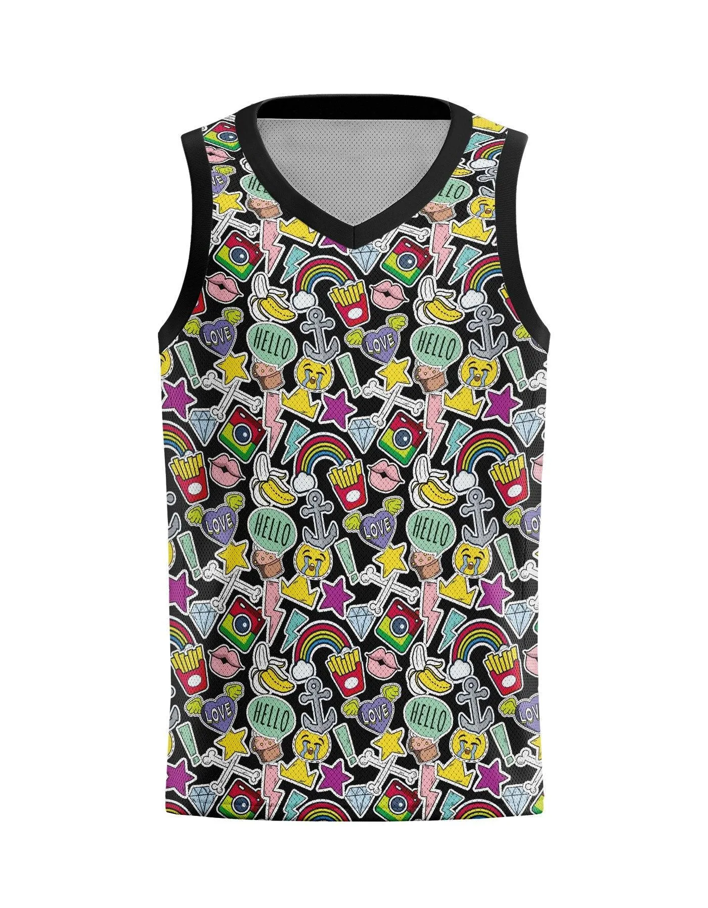 Emoji Pop Basketball Jersey
