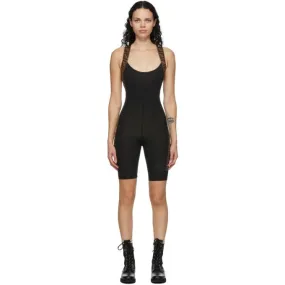 Fendi Black Stretch Forever Fendi Fitness Bodysuit