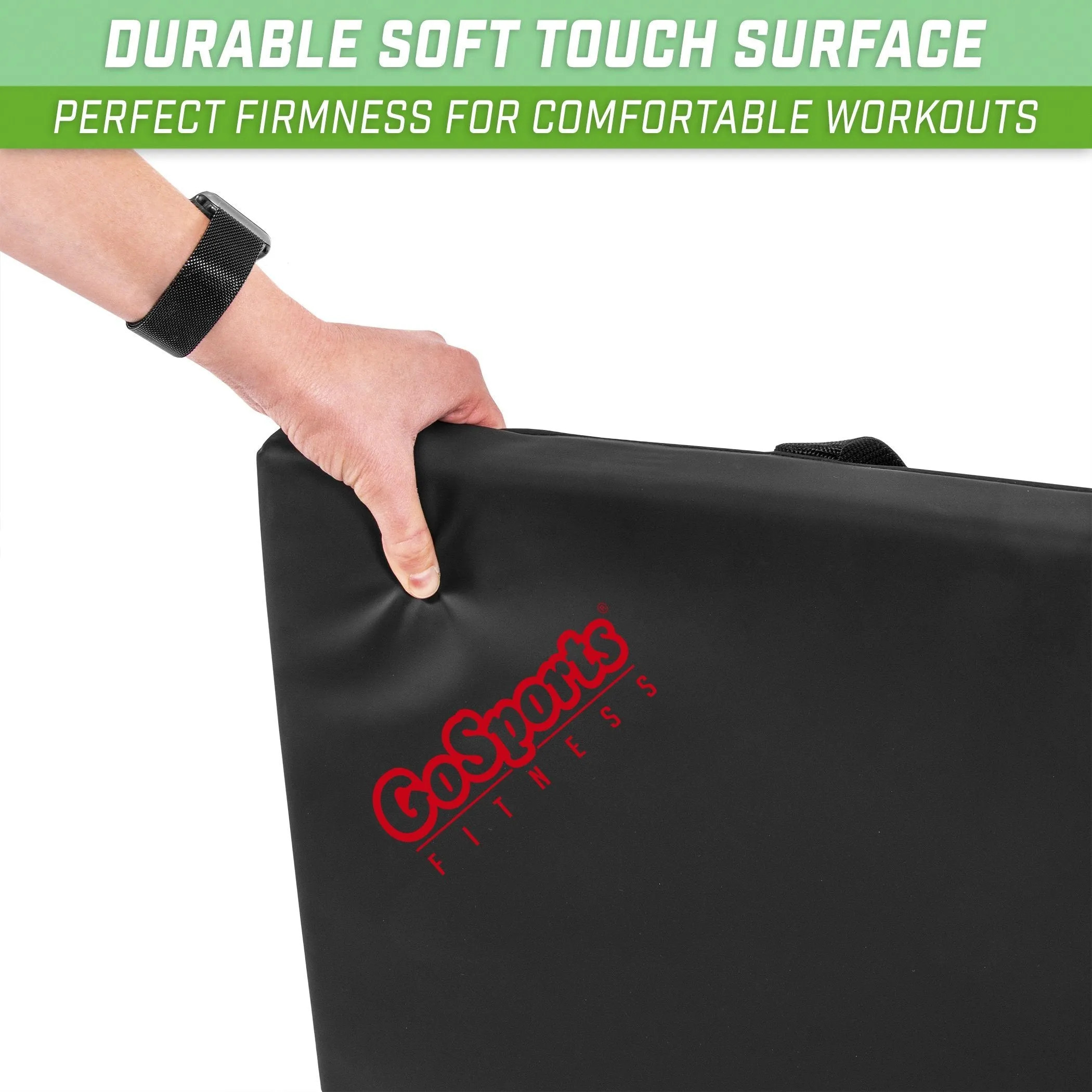 GoSports 6 ft x 2 ft Tri-Fold Exercise Fitness Mat