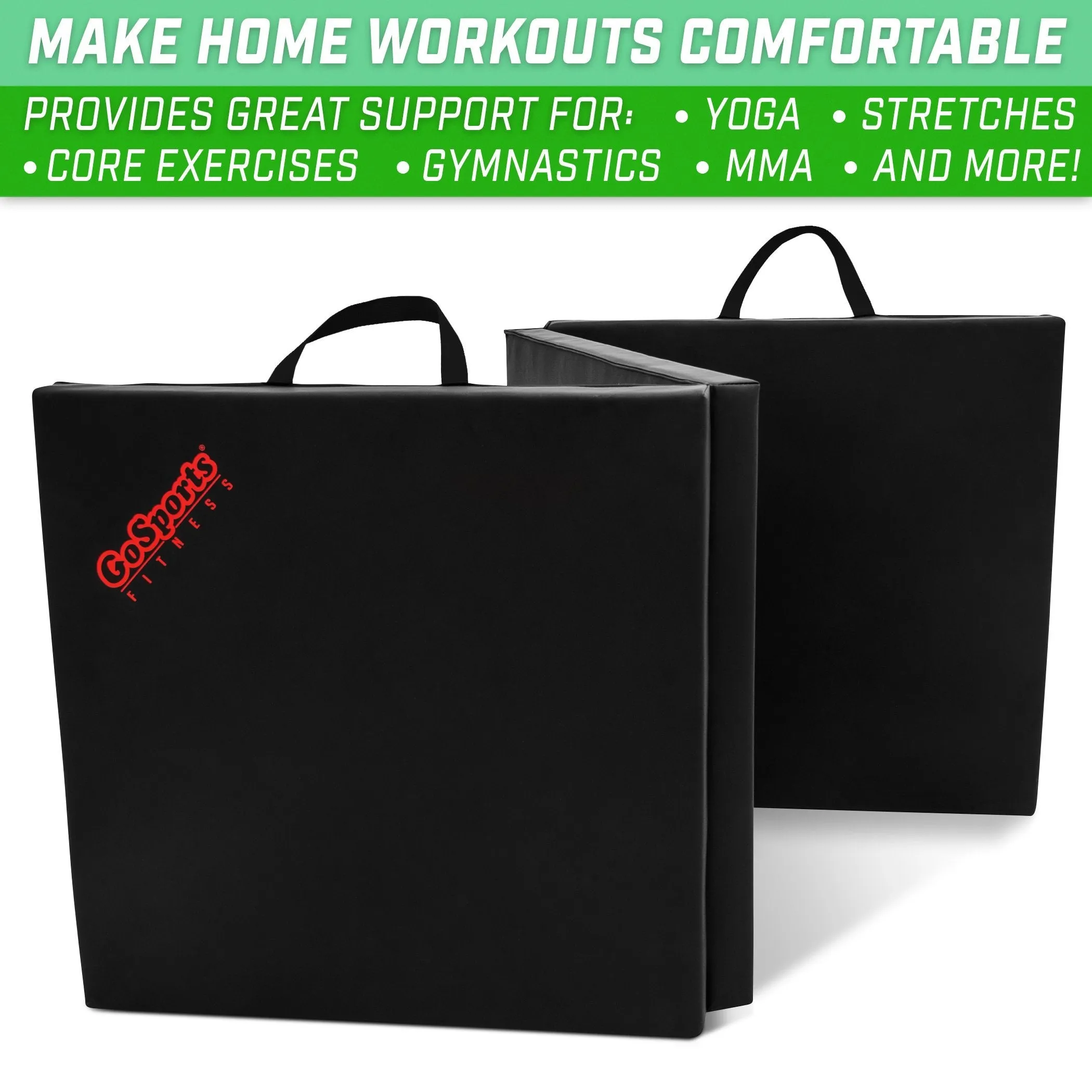 GoSports 6 ft x 2 ft Tri-Fold Exercise Fitness Mat