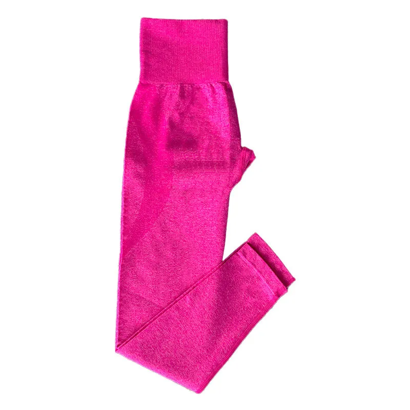 Gym sports wear high quality women seamless workout pants contour scrunch butt yoga leggings