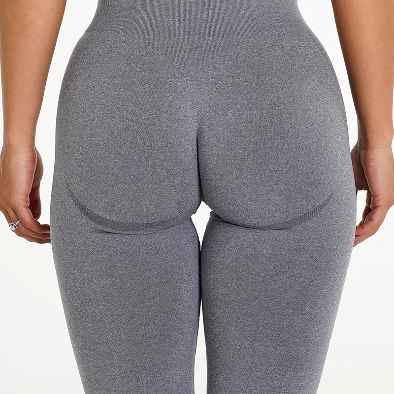 Gym sports wear high quality women seamless workout pants contour scrunch butt yoga leggings