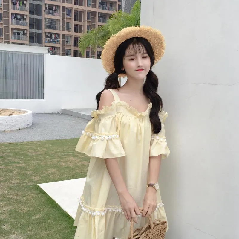 Kawaii Falbala Short Sleeved Dress