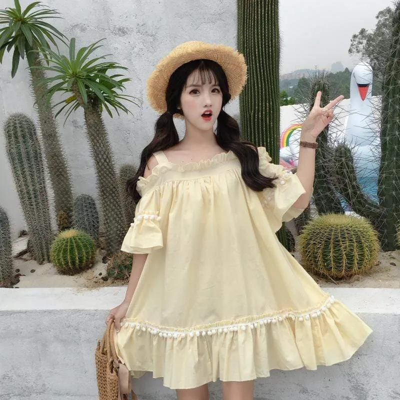 Kawaii Falbala Short Sleeved Dress