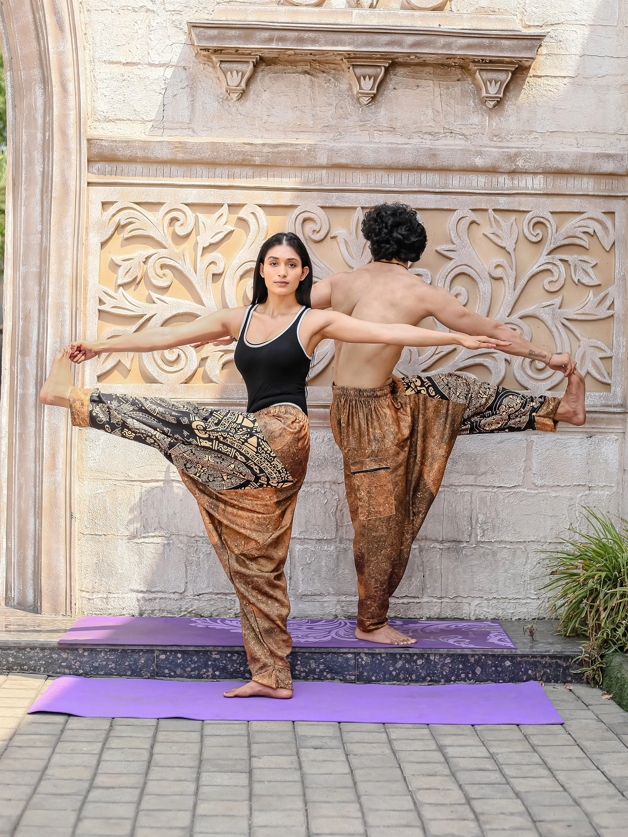 Men's Aladdin Balloon Harem Pants For Yoga Dance Travel