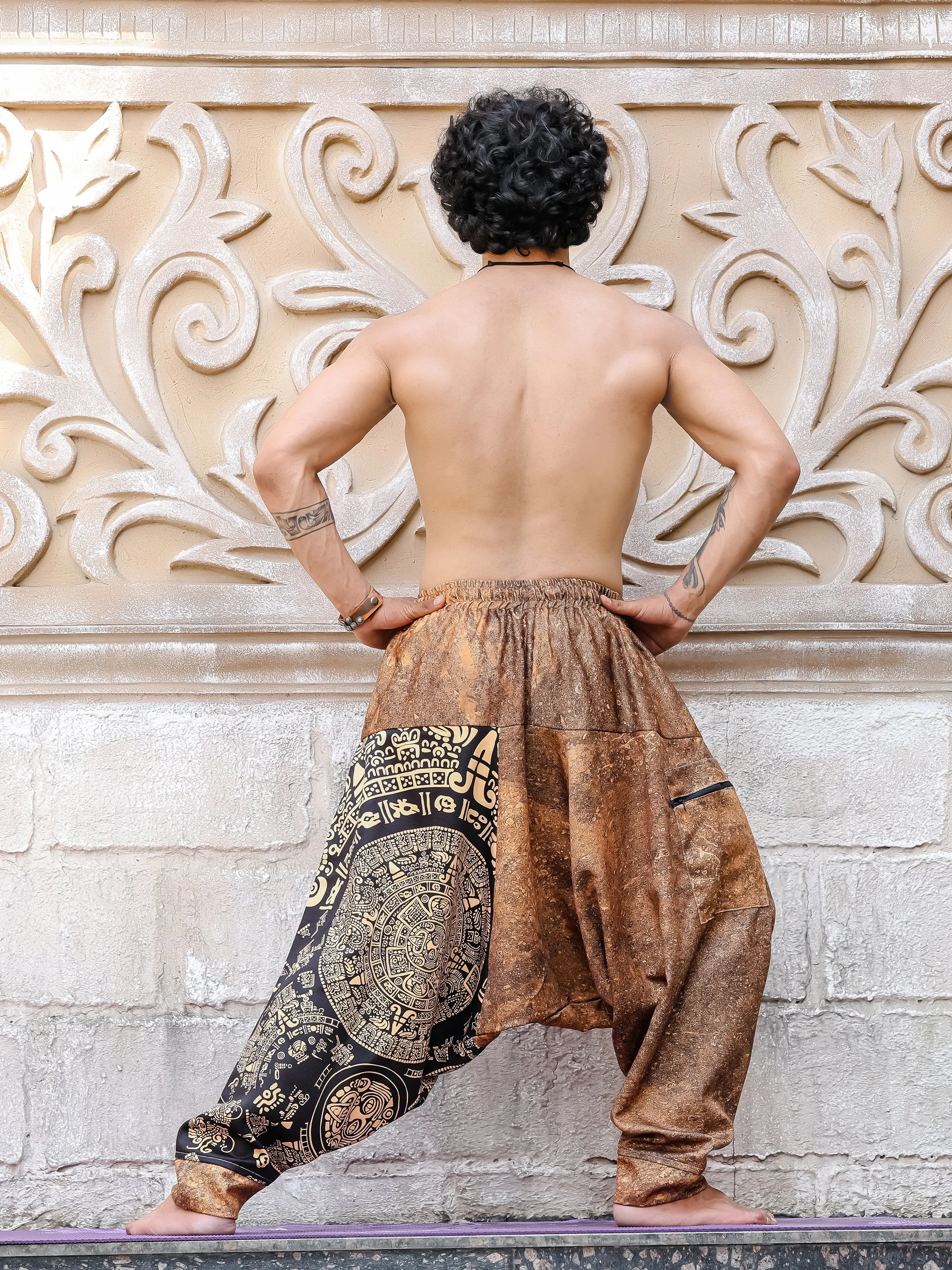 Men's Aladdin Balloon Harem Pants For Yoga Dance Travel