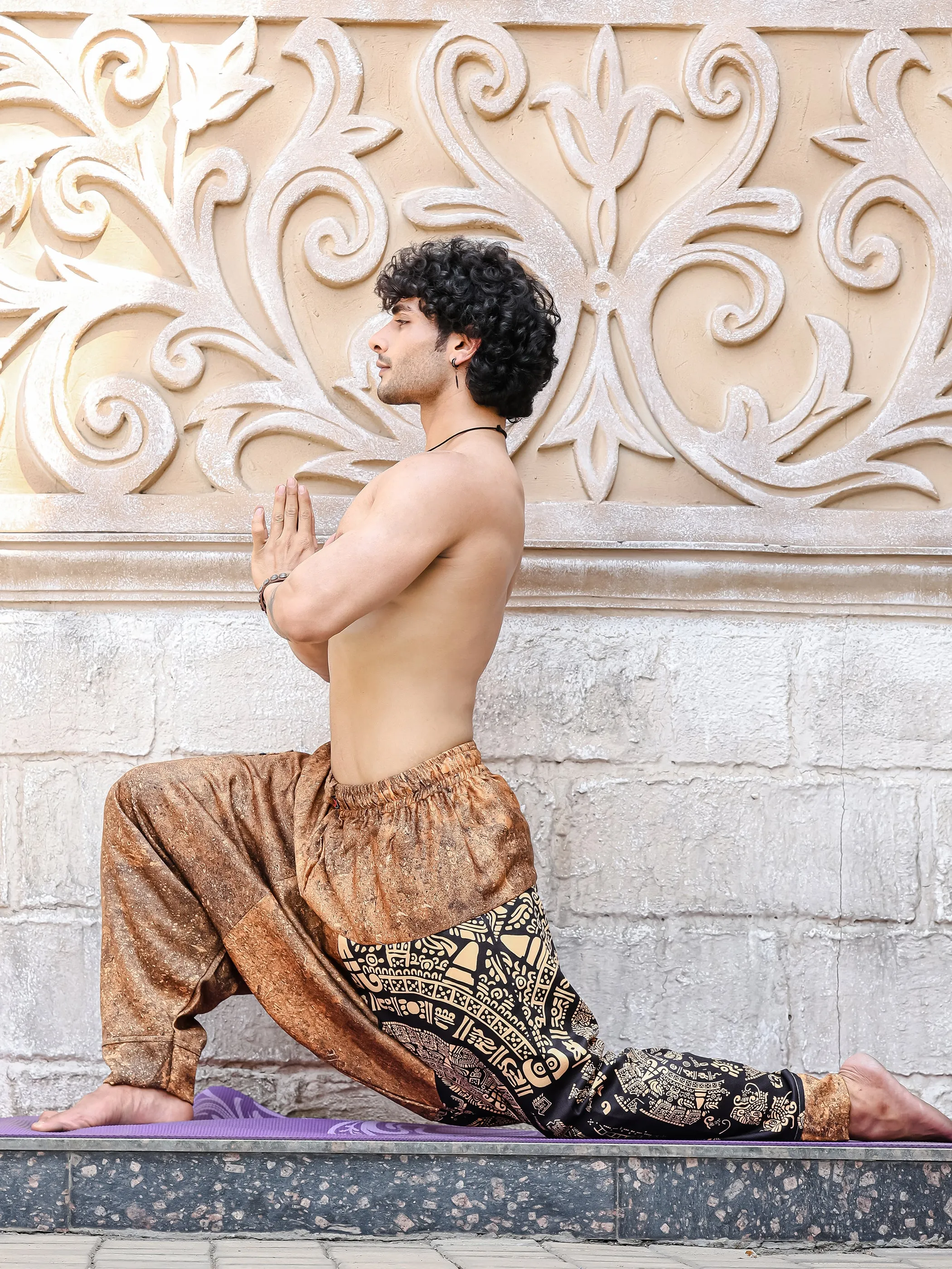 Men's Aladdin Balloon Harem Pants For Yoga Dance Travel
