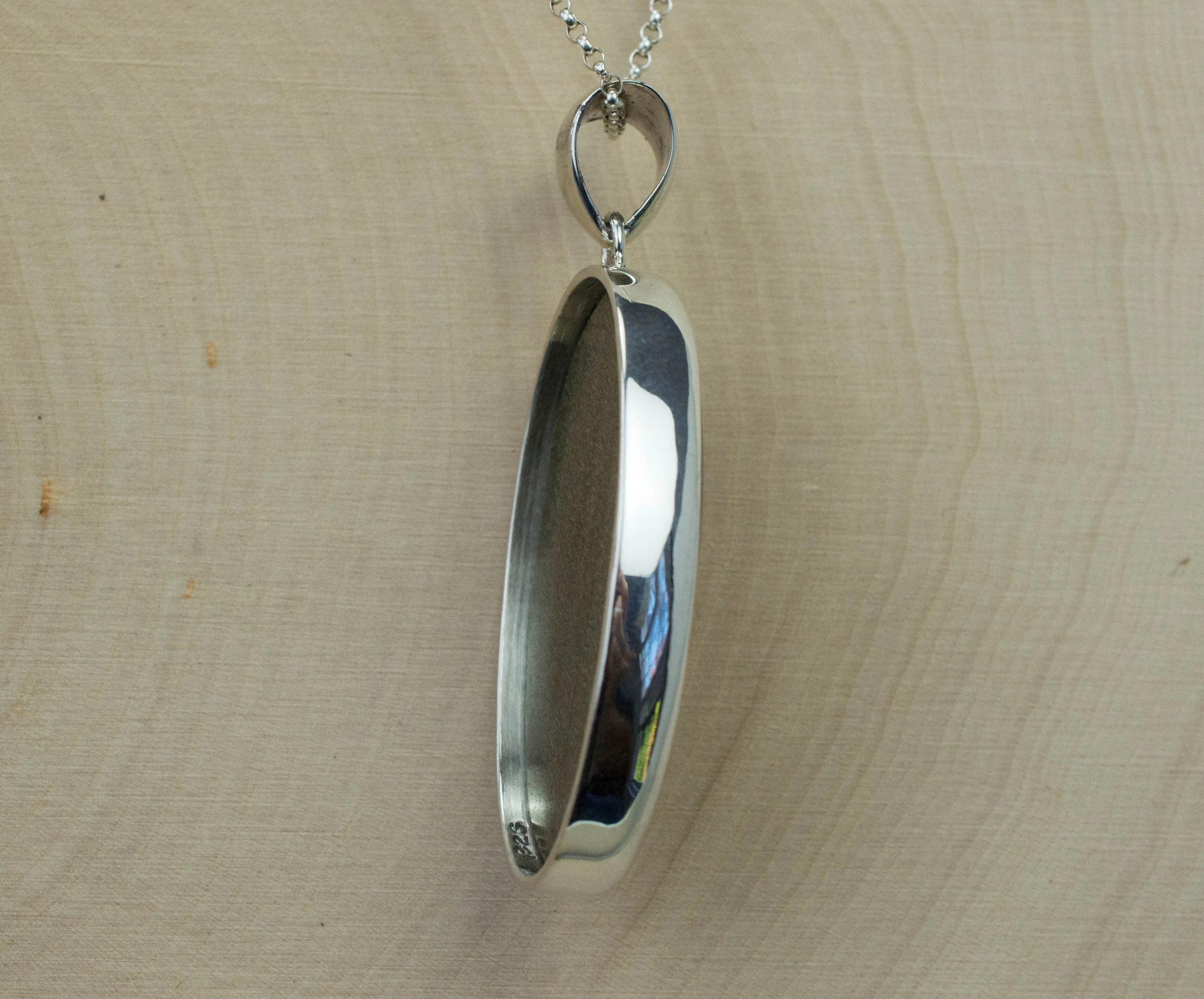 Obsidian Pendant; Genuine Untreated Mexico Gold Sheen Obsidian