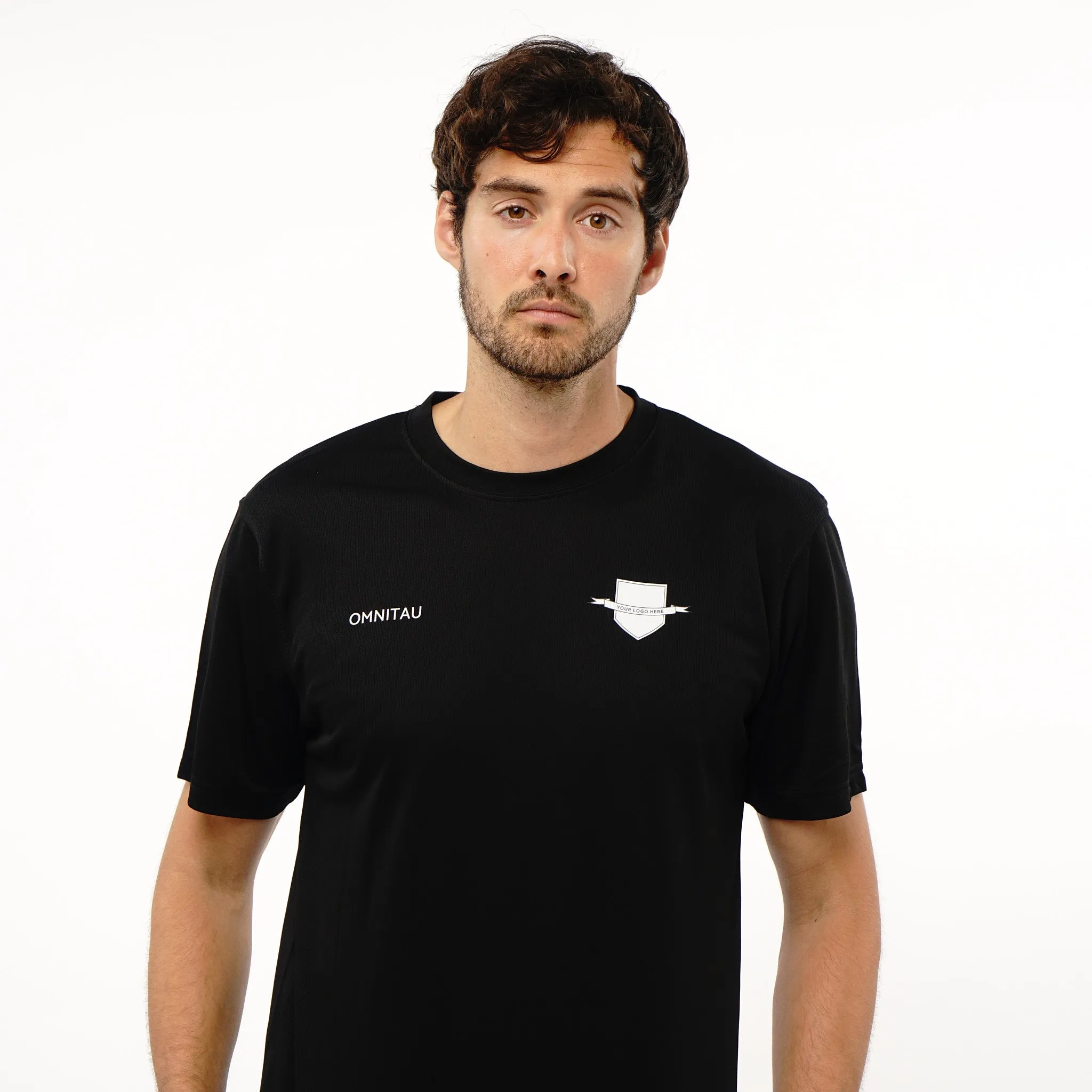 Omnitau Men's Core Crew Neck Hockey T-Shirt - Black
