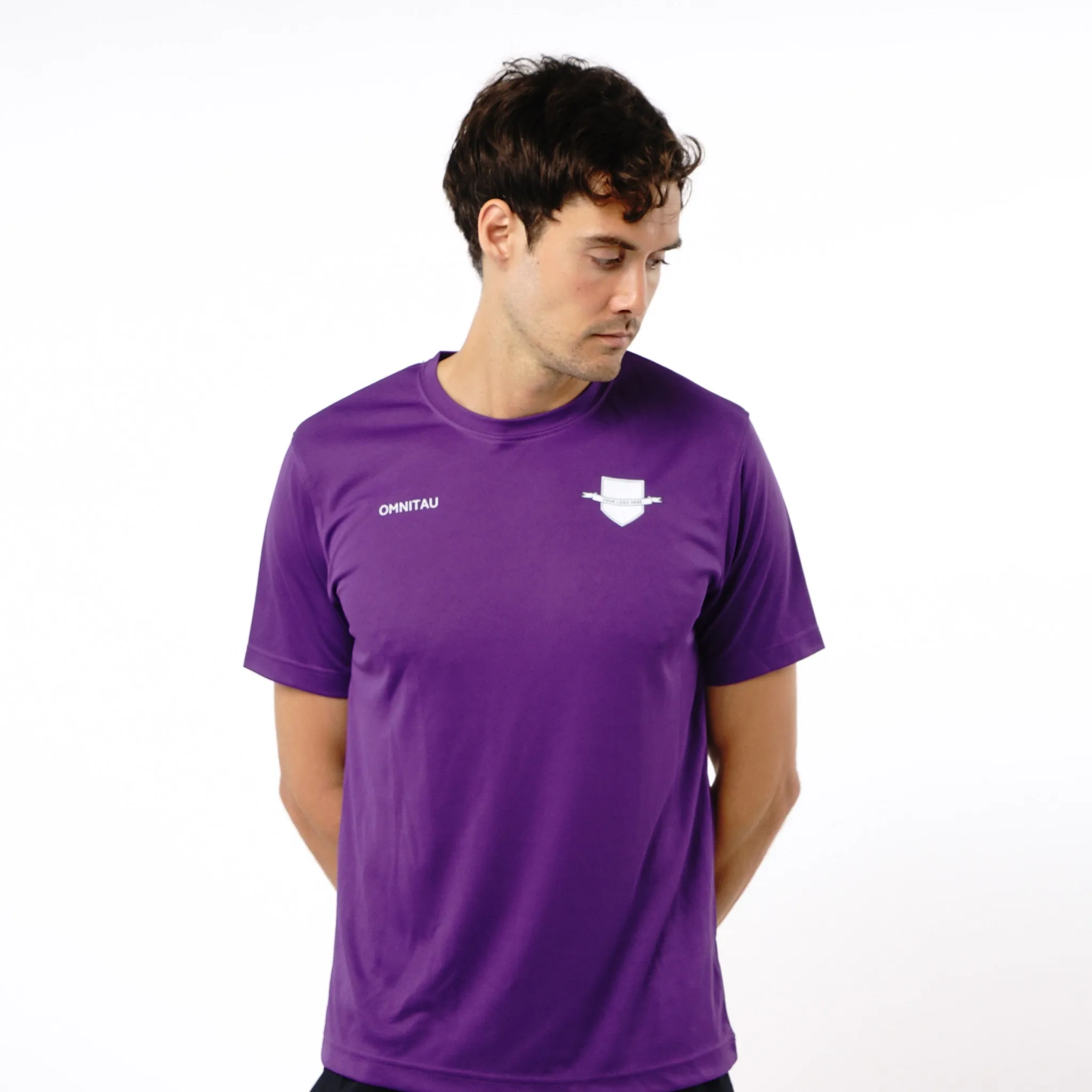 Omnitau Men's Core Multisport Crew Neck Playing Shirt - Purple