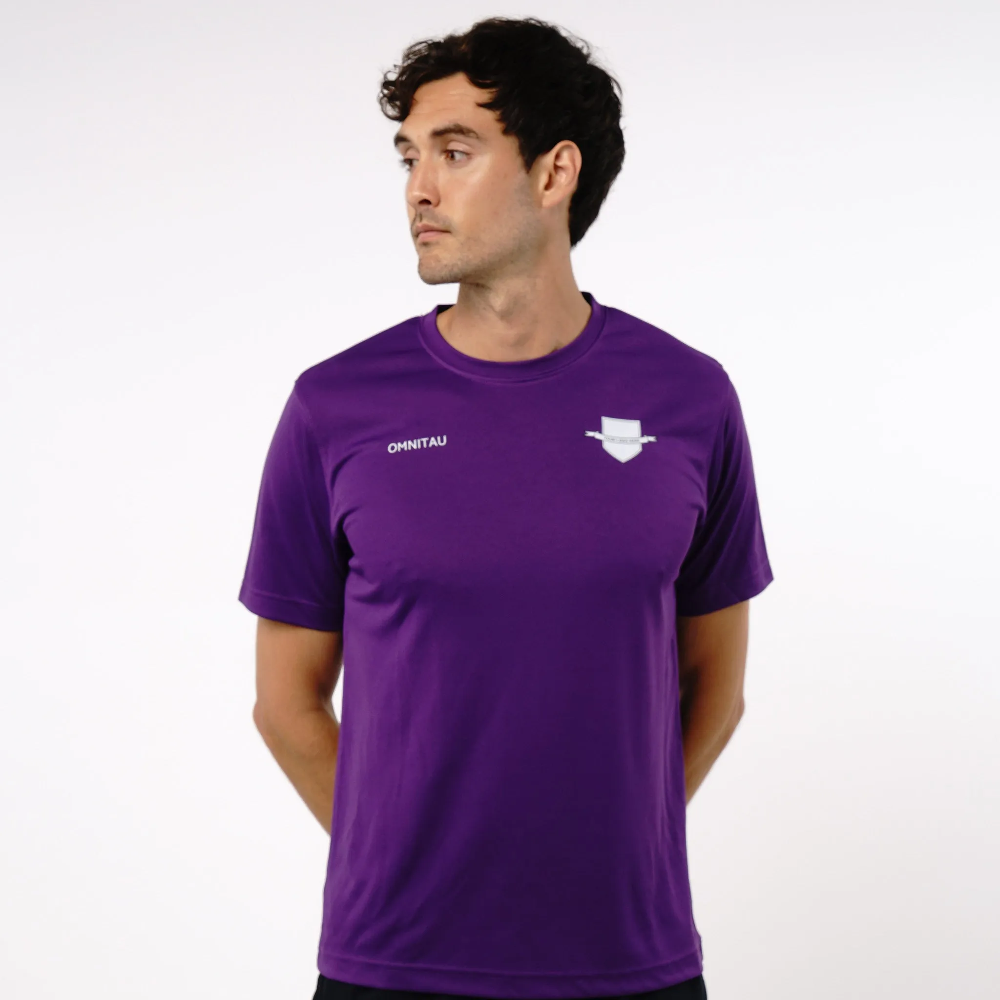 Omnitau Men's Core Multisport Crew Neck Playing Shirt - Purple