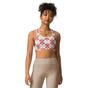 Patterned Pink Sports bra