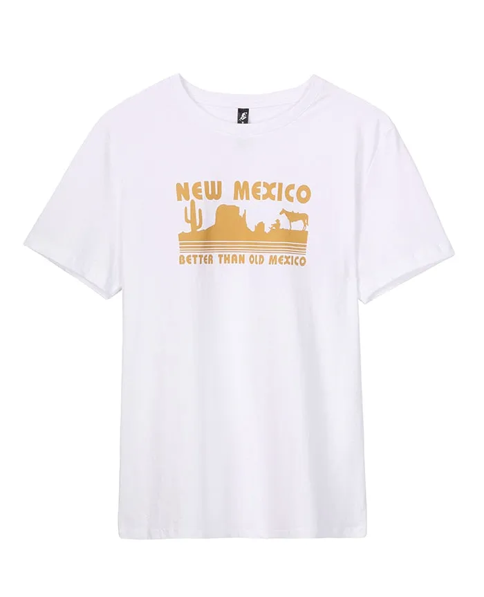 Pioneer Camp Cotton Men T-shirts Classical 2019 Short Sleeve Solid Printed “New Mexico” Tshirt Casual Fitness Men ADT902129