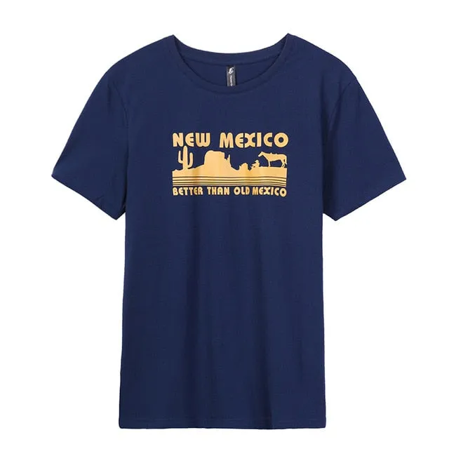Pioneer Camp Cotton Men T-shirts Classical 2019 Short Sleeve Solid Printed “New Mexico” Tshirt Casual Fitness Men ADT902129