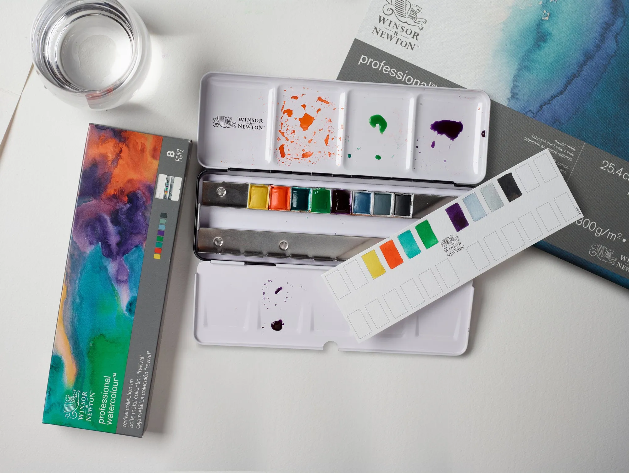 Professional Watercolour Revival Collection 8 Half Pan