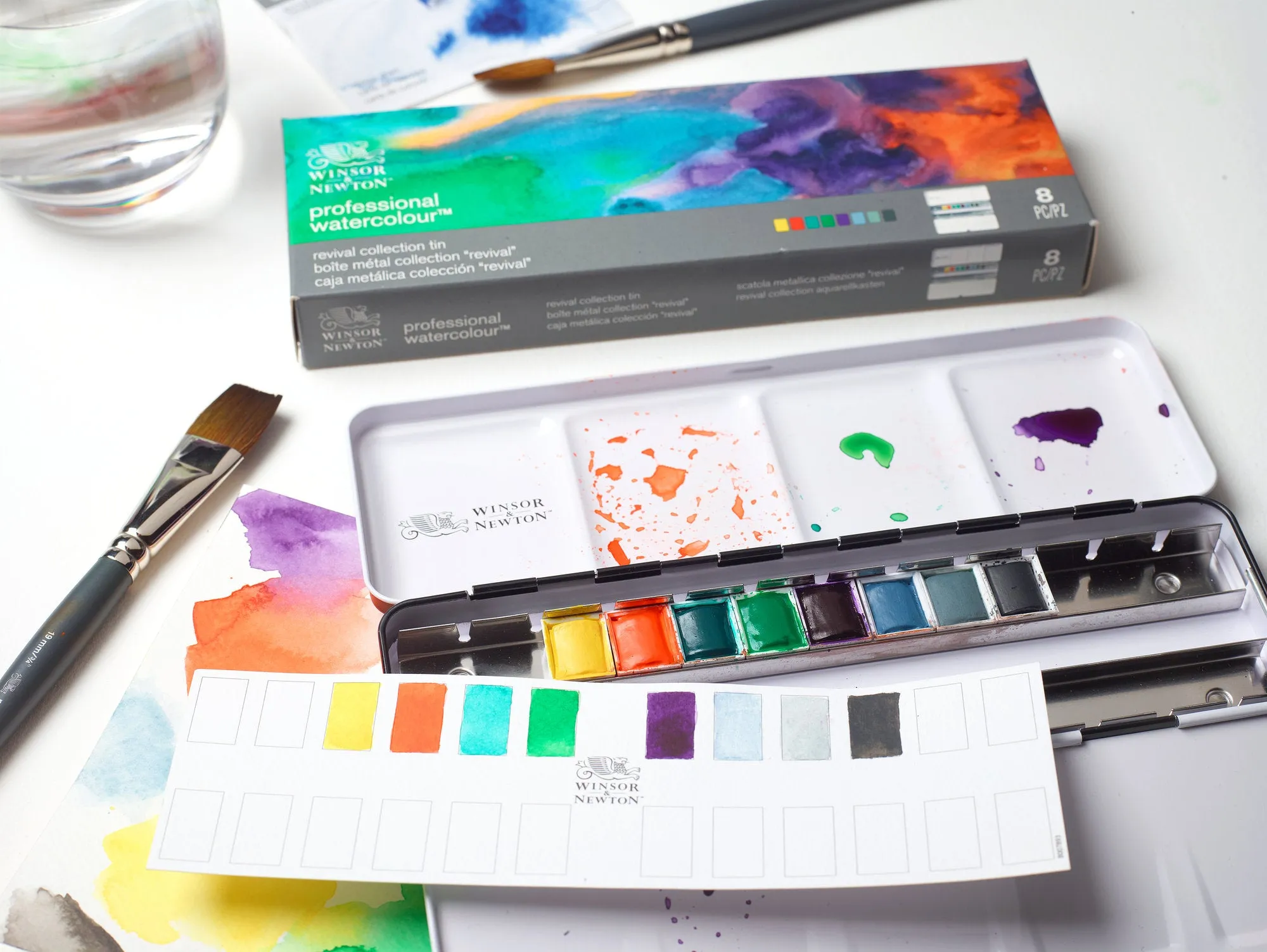 Professional Watercolour Revival Collection 8 Half Pan