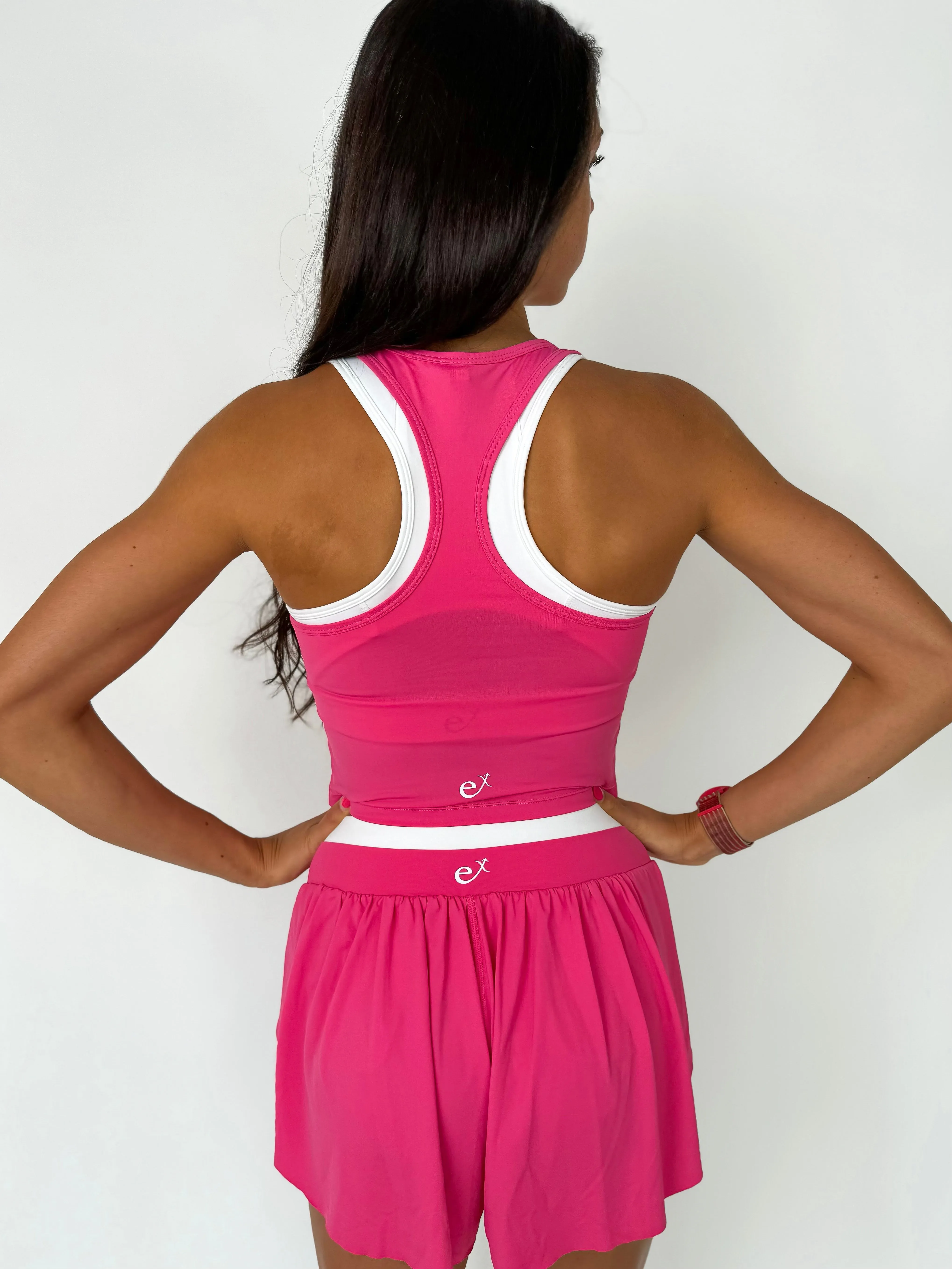 Race Day Tank- Power Puff Pink