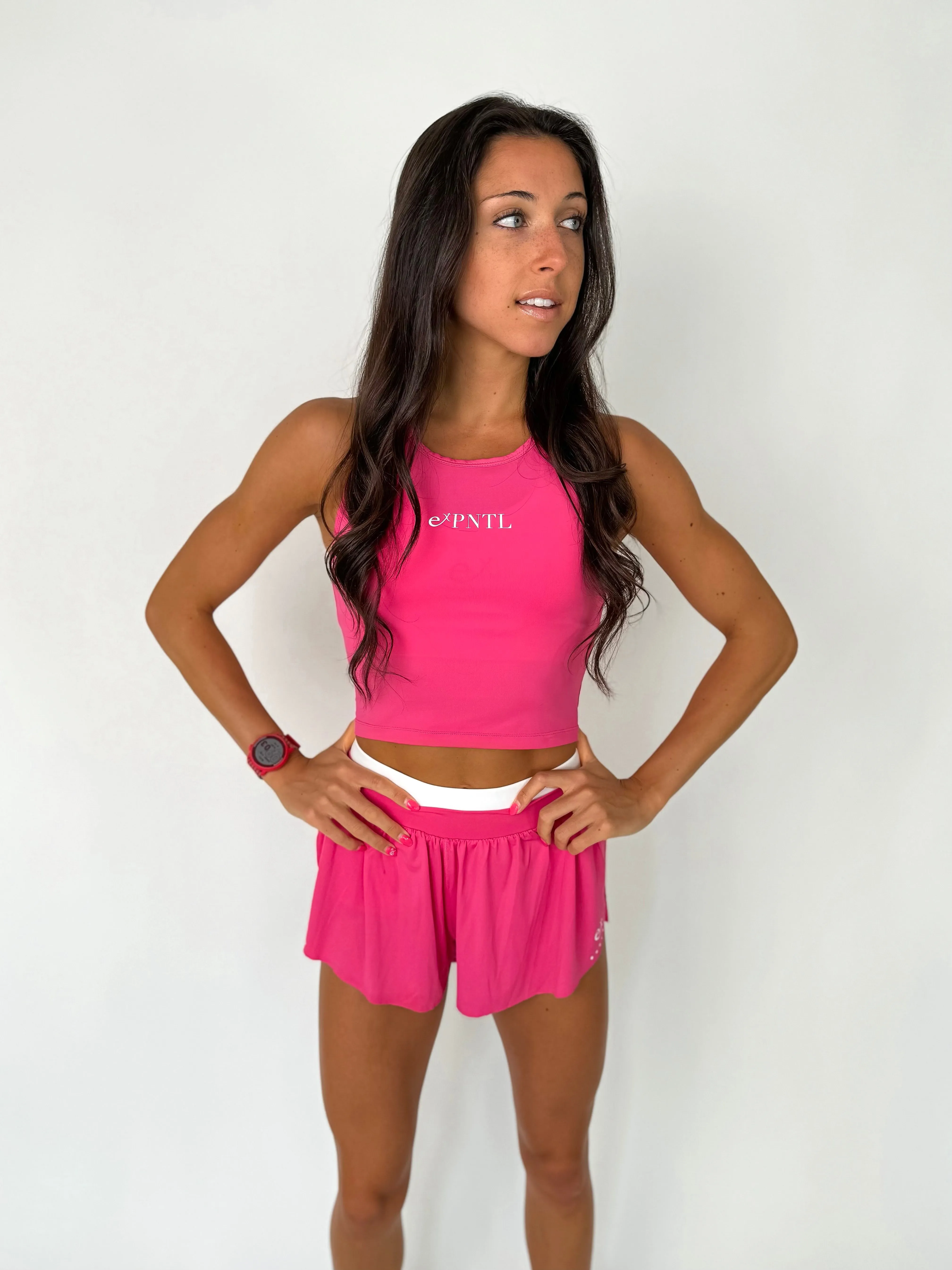 Race Day Tank- Power Puff Pink