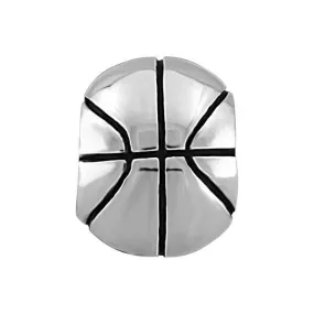 Silver Basketball Bead