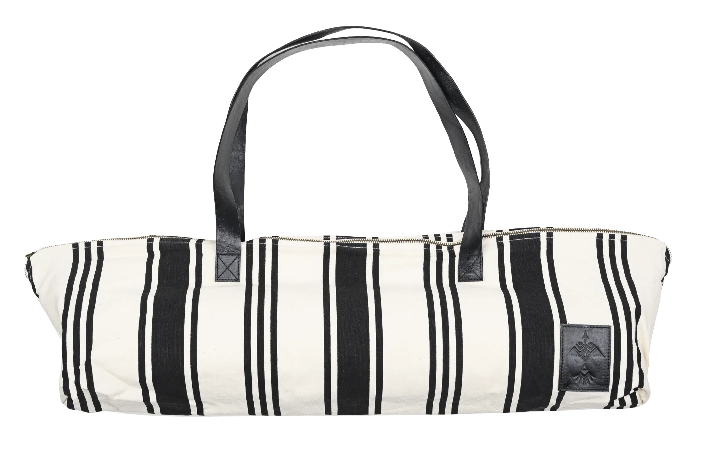 St Tropez Yoga Mat Tote - Black Stripe
