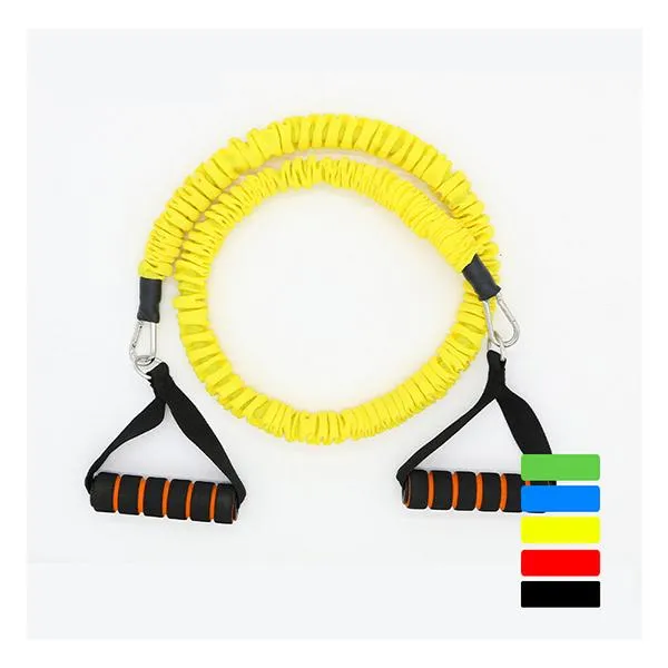YOUGLE Pilates Latex Tubing Expanders Exercise Tubes Strength Resistance Band Sets Fitness Equipment Pull belt Rope